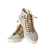 Adidas Leather sneakers with golden laces