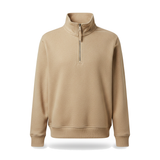 Maison Vire Beige half-zip pullover sweatshirt