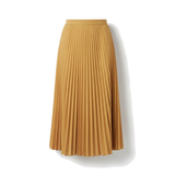 Aurelle Pleated A-line midi skirt